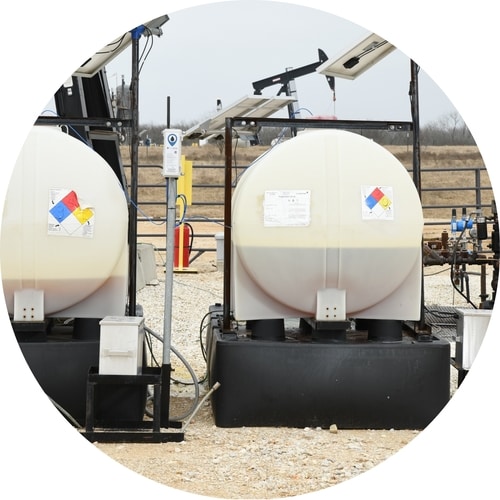 wellaware oilfield chemical tank monitor, pump controller, and gateway with software application and mobile app