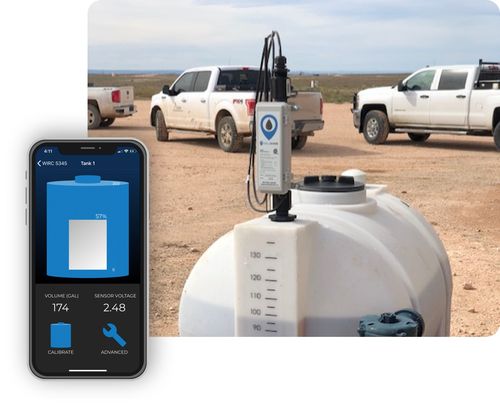 oilfield chemical tank level monitoring system