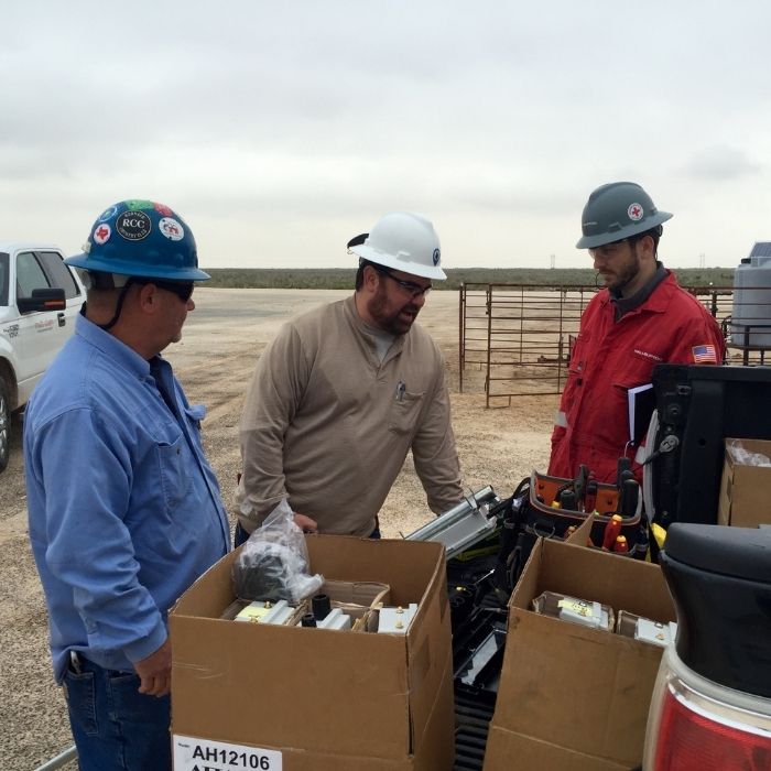 oilfield services technicians install automation